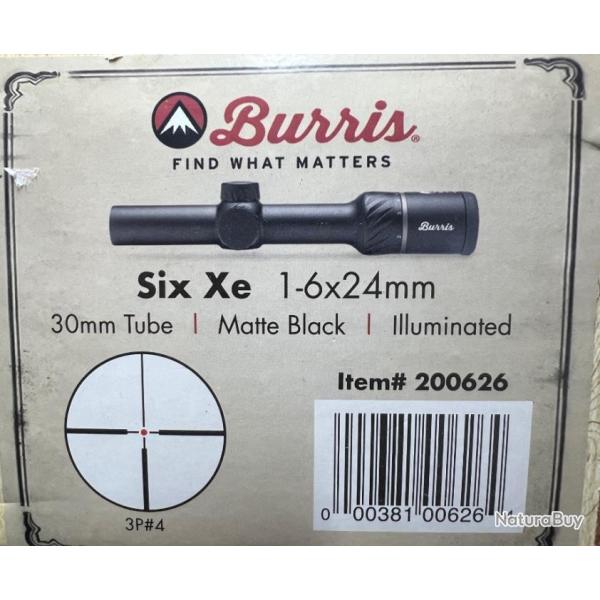 lunette de battue BURRIS SIX Xe 1-6X24 neuve