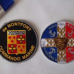 lot commando écussons fusiliers marine Monfort insignes tissu