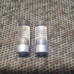 vintage : ancienne paire de douilles amortisseur BERETTA en alliage et plastique