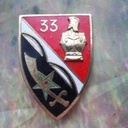 insigne régimentaire 33e régiment du génie (1965-1978) (drago) collection militaire