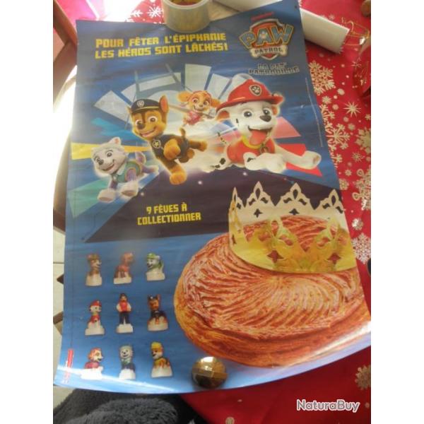 affiche publicitaire publicit paw patrol vintage 40 x 60 cm