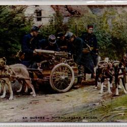 CPA - En Guerre - Mitrailleuses belges attelage chien - N&deg;0034
