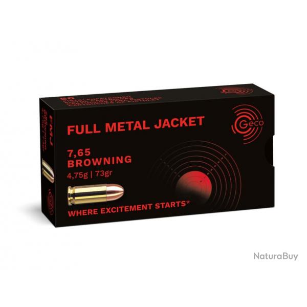 GECO 7,65mm / .32 ACP Full Metal Jacket 4,75g/73gr