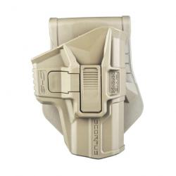 Holster Mako Glock 17 - Paddle - Rétention Niveau 2 - Droitier - Tan