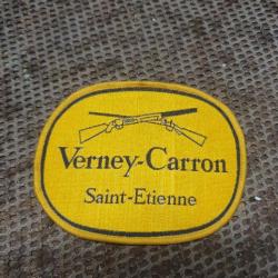 écusson en tissus brodé de la marque d'armes VERNEY - CARRON à SAINT ETIENNE