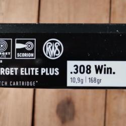 .308 cartouches RWS target elite plus 168gr - boite 20