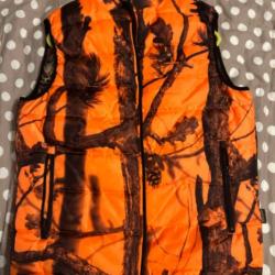 Gilet de chasse sans manches chaud réversible Percussion