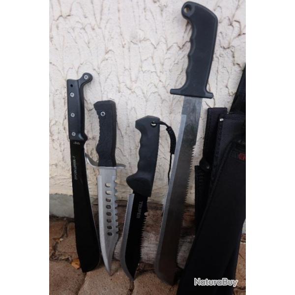 Survet SQUID GAME + Lot de 4 Kukkri Machette Lame Acier 3Cr13 Manche ABS Etui LOT POUR REVENDEURS 01