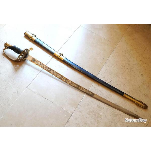 USA Sabre US guerre scession avec lame grave US Pluribus CAVALERIE LGR ref EBR24E19004