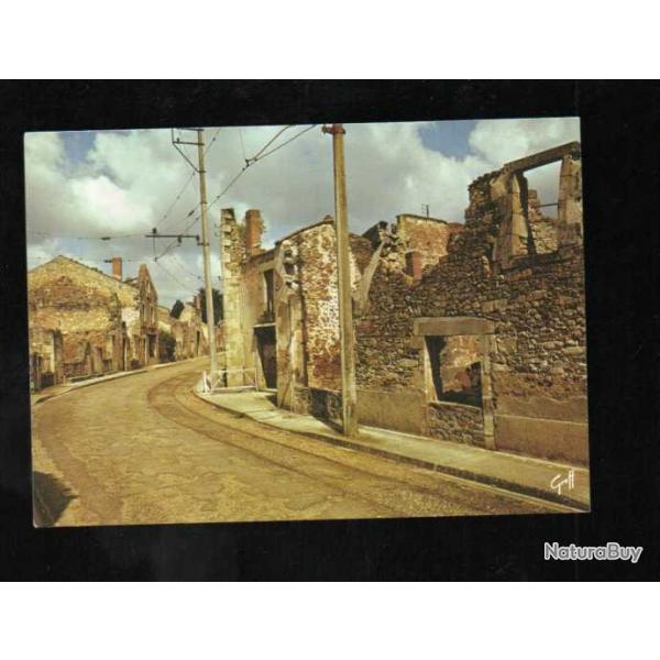 oradour sur glane cit martyre 10 juin 1944 grand-rue ou passait le tramway de limoges