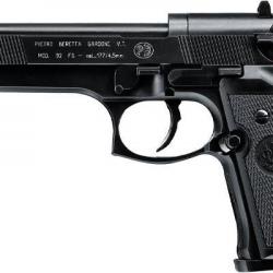 Pistolet à plomb 4.5 mm UMAREX - BERETTA 92 FS (4 joules max) Noir Synthétique