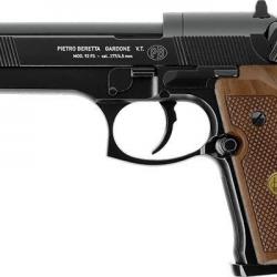 Pistolet à plomb 4.5 mm UMAREX - BERETTA 92 FS (4 joules max) Noir Bois