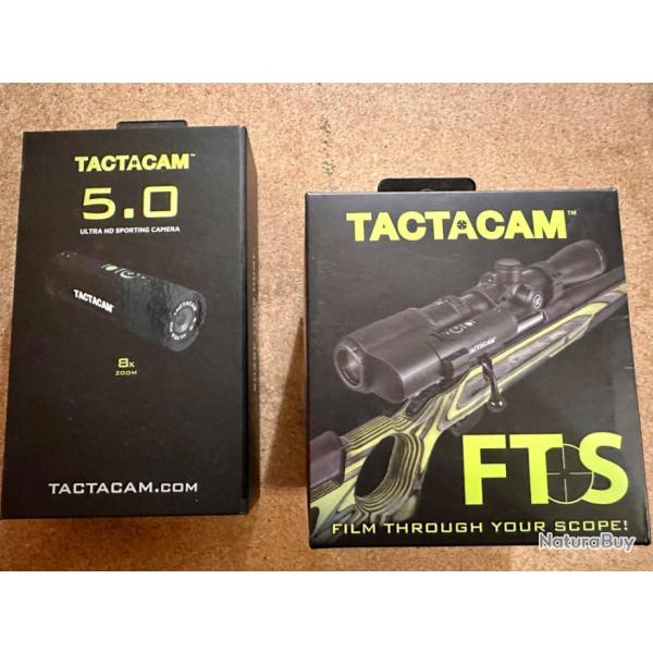 CAMERA TACTACAM 5.0 + MONTAGE POUR OPTIQUE DE TIR