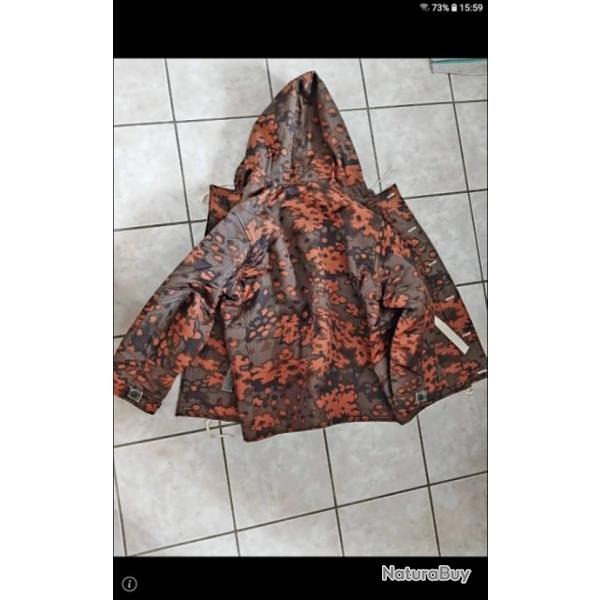 Anorak camoufl feuille de chne, repro ww2Excellente qualit. Neuf.Taille xl.