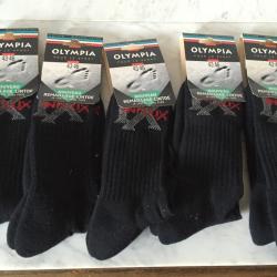 Lot de 5 paires chaussettes noire OLYMPIA.