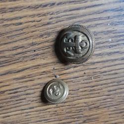 Boutons armee francaise 1870,1871,  ww1 , ww2 , us , troupe de marine , armée anglaise , royale navy