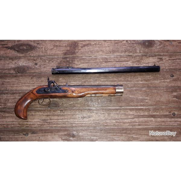Kit pistolet poudre noire Kentucky ardesa cal 45  cannon de 25cm et canon bounty de 40cm