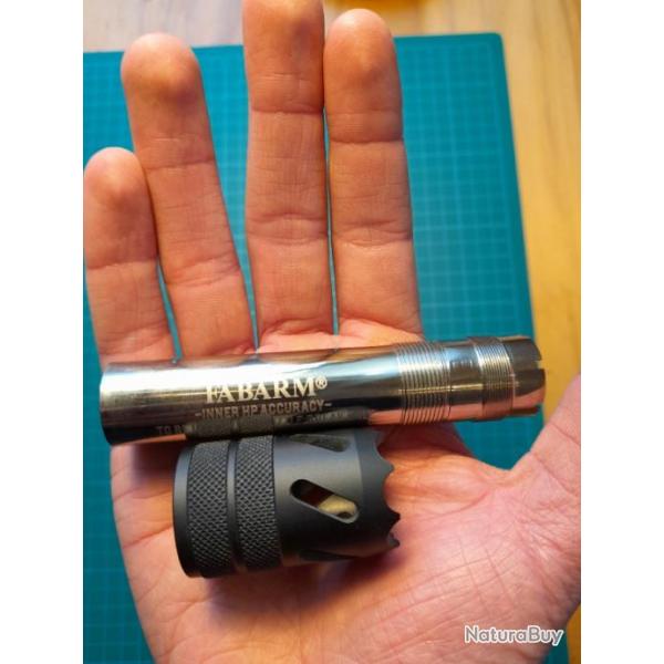 Ensemble choke + frein de bouche Fabarm en excellent tat