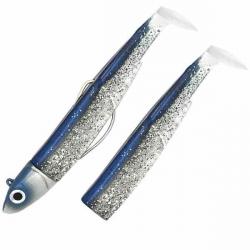 Combo Black Minnow 120 Off Shore - 12cm - 25g - Taille 3 Electric Blue + Rech. Barracuda Blue