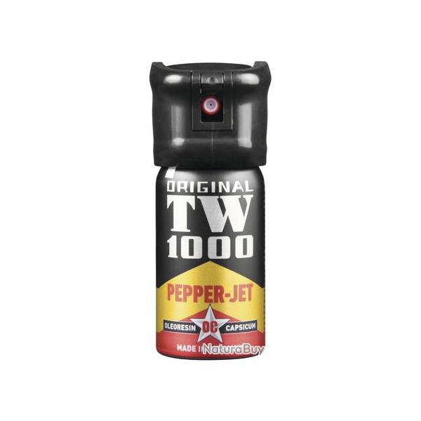 Spray de dfense TW 1000 Pepper Jet Liquide 40 ML AVEC LED