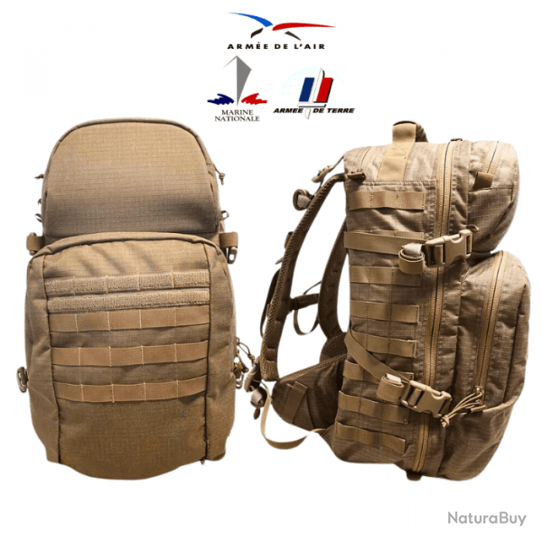 Sac de Combat Arme Franaise Interarmes 45L - Nouveaut - 2024 Sac incomplet (sans ceinture amovib