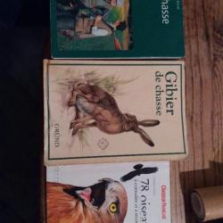 Lot de 3 livres sur la chasse