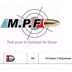 Ogives MPF plomb 9 RN 115 Gr Ø 355" / boite de 1000