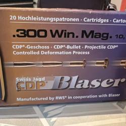 1 boite de 20 balles Blaser CDP 300win mag 10.7g