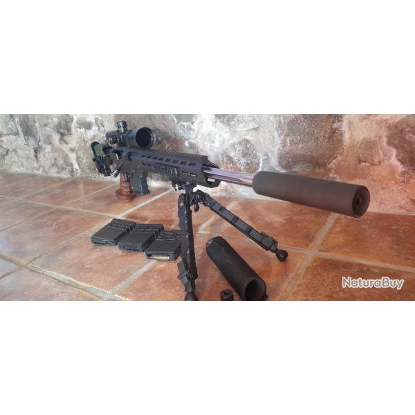 CARABINE CUSTOM ARMECA CHASSIS TAC 21 CALIBRE 300 AAC BLK