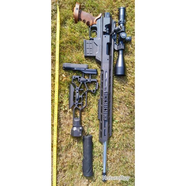 CARABINE CUSTOM ARMECA CHASSIS TAC 21 CALIBRE 300 AAC BLK