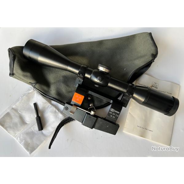 Lunette de tir ZRAK ON SP 7,9 M93 (7,9mm / 6x42) avec accessoires - ZASTAVA M76 / LKP - RARE