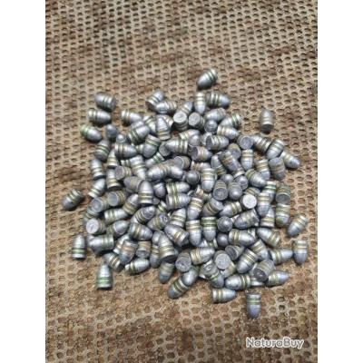 LOT DE 40 BALLES RONDES EN PLOMB cal.24 POUR" chasseansix" - Plombs