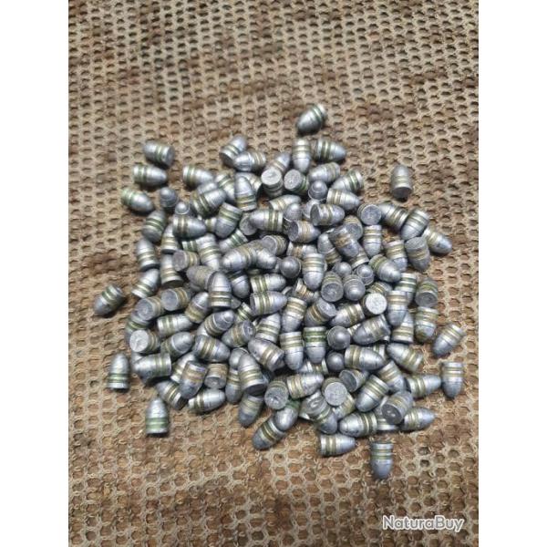 lot de 160 balles en plomb graiss diamtre .309 et 78 grains