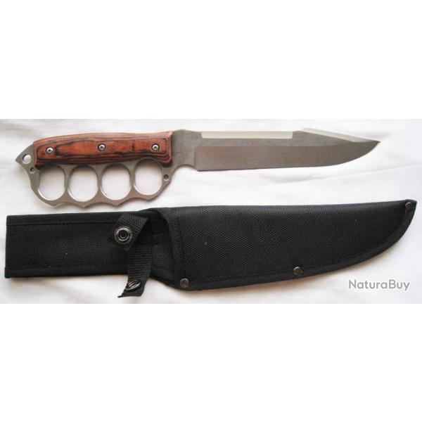 COUTEAU DE CHASSE AVEC GARDE MAIN  - Ref.257