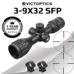 VictOptics 3-9x32 SFP Lunette de visée Compacte, Précise et Polyvalente