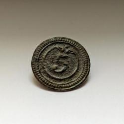 Bouton plat impérial du 5ème d'infanterie