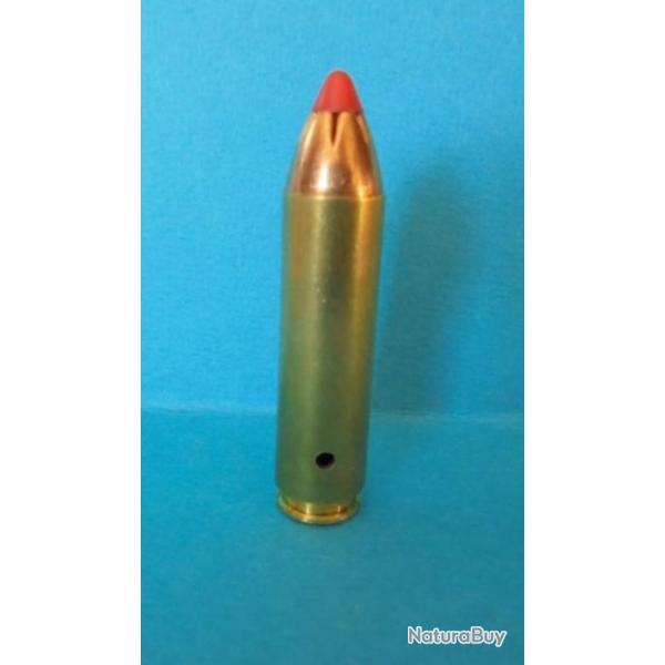 UNE  cartouche cal. 450 BUSHMASTER PAR HORNADY balle " FTX"  NEUTRALISEE