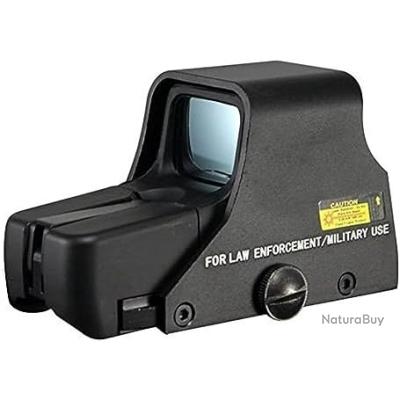 Viseur Point Rouge Tactique Holographique Rail 20 Mm - Portée 1000 M, Pour Chasse, Airsoft, Tir Réflexe Marque VNS