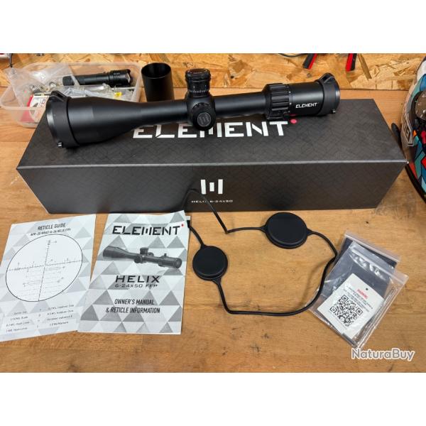 LUNETTE DE TIR ELEMENT OPTICS HELIX 6-24X50 APR-2D FFP MRAD