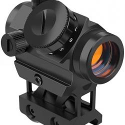 Feyachi RDS-25 Red Dot Sight 4 MOA avec Monture Riser 1 Pouce - Viseur à Point Rouge pour Fusil