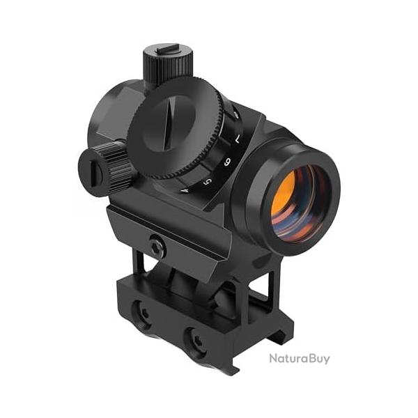 Feyachi RDS-25 Red Dot Sight 4 MOA avec Monture Riser 1 Pouce - Viseur  Point Rouge pour Fusil