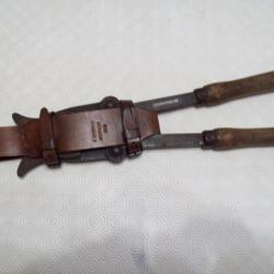 militaria ww1 étui cuir pour grande pince peugeot frères coupe barbelé 14/18 POILU