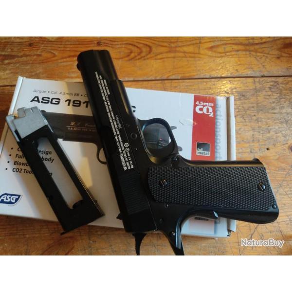 Pistolet airgun ASG COLT 1911 US-C Blowback CO2 4.5mm Bbs