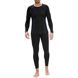 sous-Vêtement Thermique Homme Sport Base Layer Respirant de sous-Vêtements Thermiques Chaud Manches