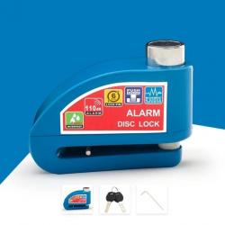 Bloque disque alarme 110 dB - Bleue - LIVRAISON GRATUITE