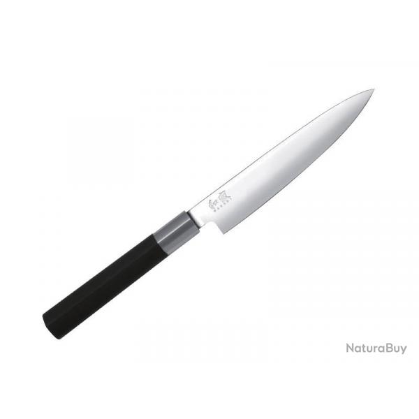 BEL2335 COUTEAU UNIVERSEL KAI WASABI LAME 10CM MANCHE NOIR NEUF