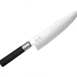 BEL2338 COUTEAU CUISINE/CHEF KAI WASABI LAME 20CM MANCHE NOIR NEUF