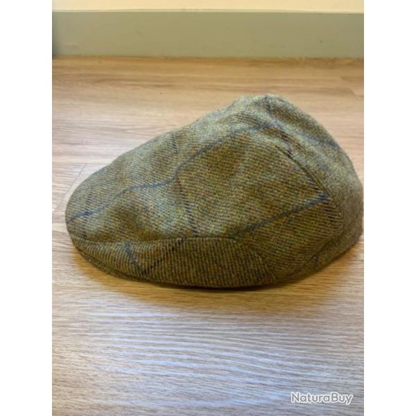 Casquette anglaise impermable en tweed