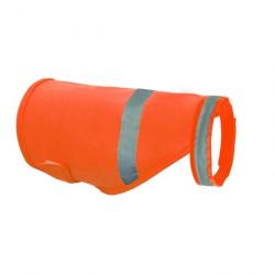 Gilet de sécurité réfléchissant orange pour chien