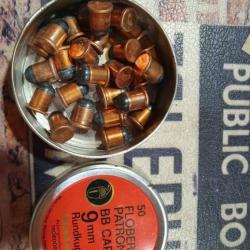 25 balles 9 mm Flobert